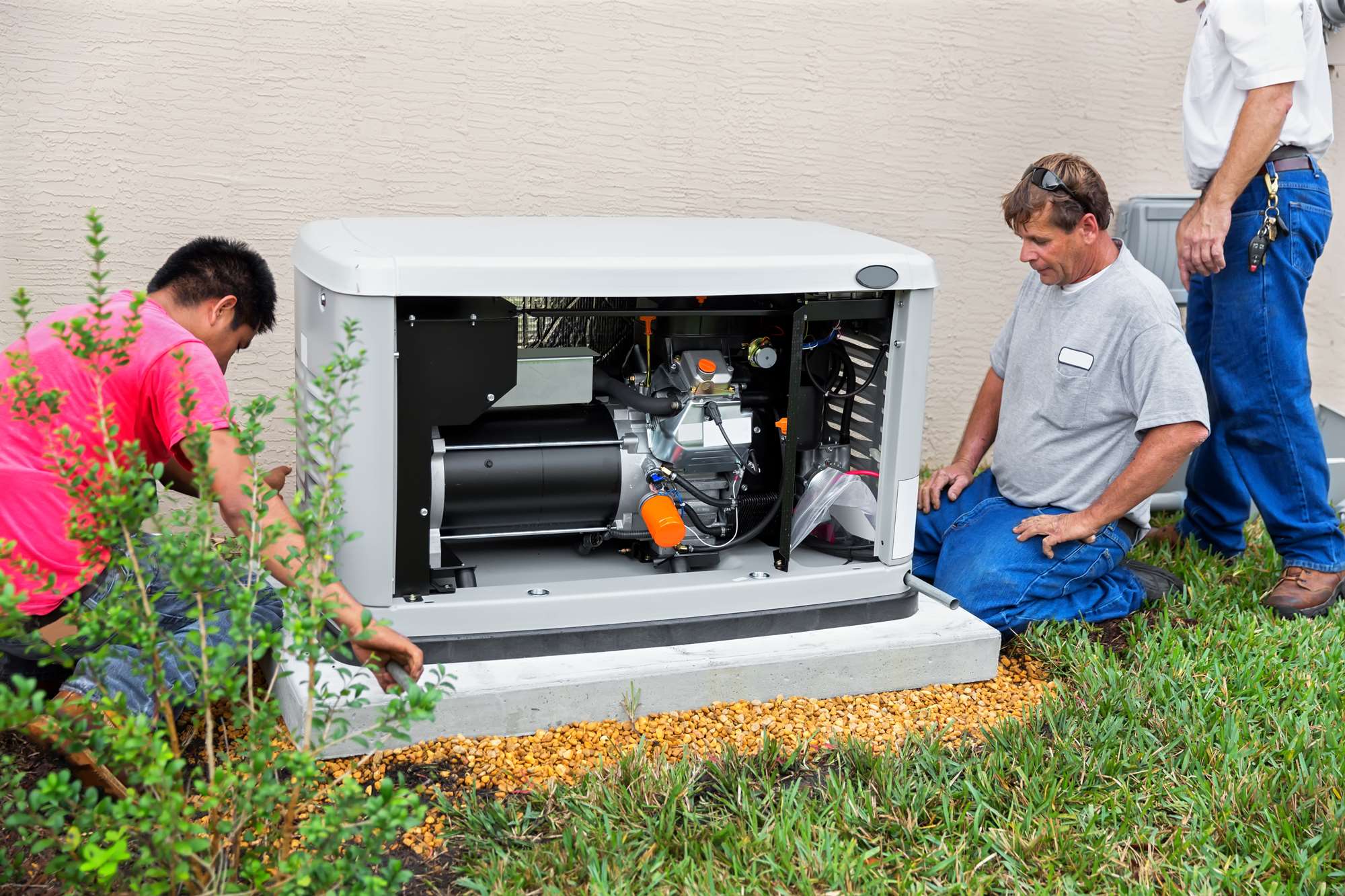 Standby generator installation in London